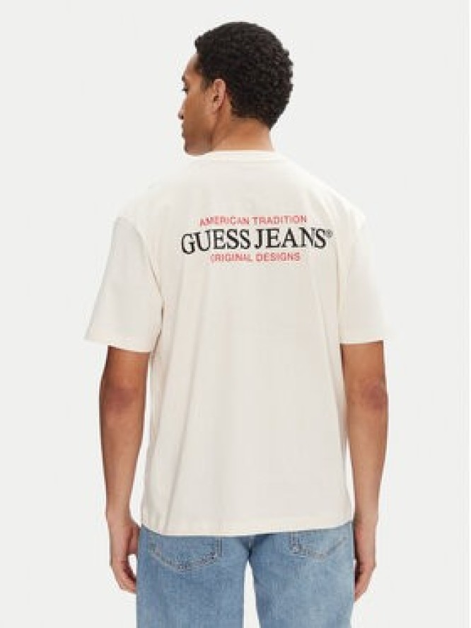 Guess Jeans T-Shirt M4BI75 K8FQ4 Écru Overshirt Fit