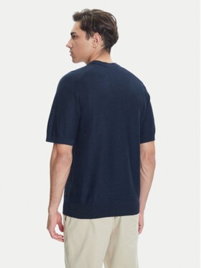 BOSS Sweter Kencel 50545678 Granatowy Regular Fit