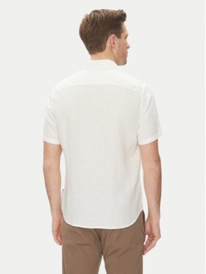 Michael Kors Koszula CS1400I4YT Biały Slim Fit