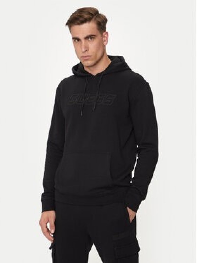 Guess Bluza Aldwin Z4YQ12 KAIJ1 Czarny Regular Fit