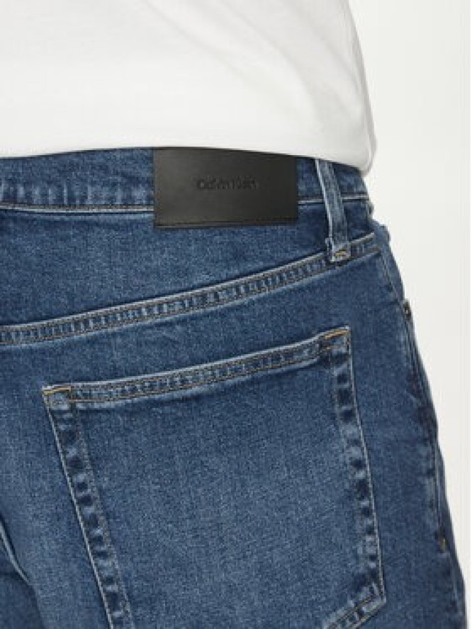 Calvin Klein Szorty jeansowe K10K114075 Niebieski Slim Fit