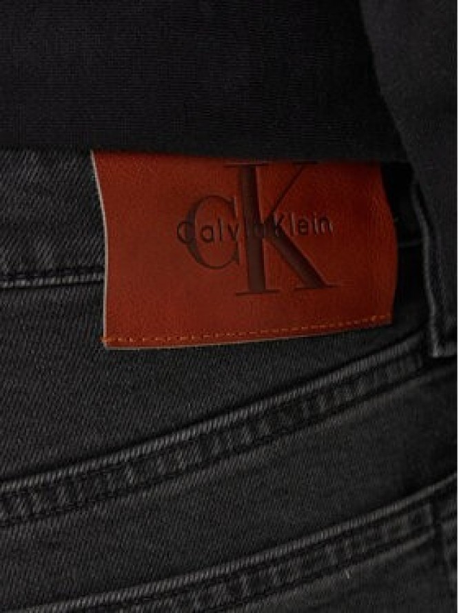 Calvin Klein Jeans Jeansy Essential LV04RB738G Czarny Slim Fit