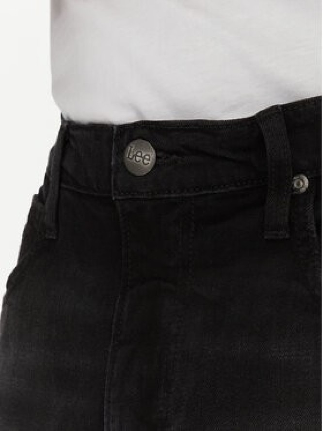 Lee Szorty jeansowe 5 Pocket 112363930 Czarny Regular Fit