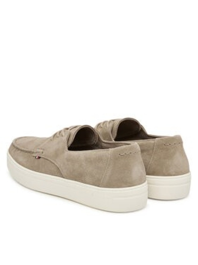 Tommy Hilfiger Półbuty Casual Suede Stitch Toe Hybrid FM0FM05707 Beżowy
