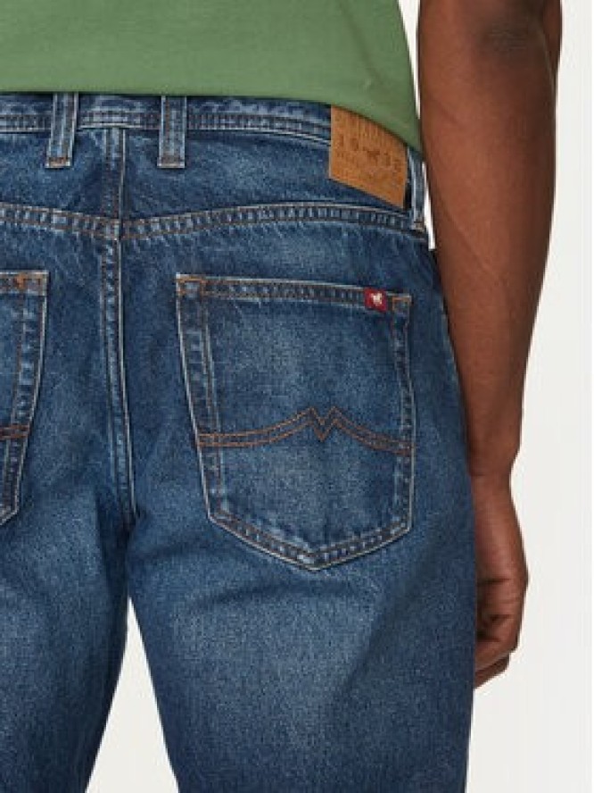 Mustang Jeansy Denver 1016340 Niebieski Straight Fit