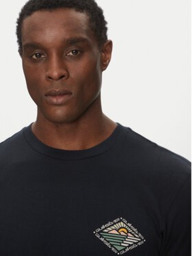 Quiksilver T-Shirt EQYZT08038 Czarny Regular Fit