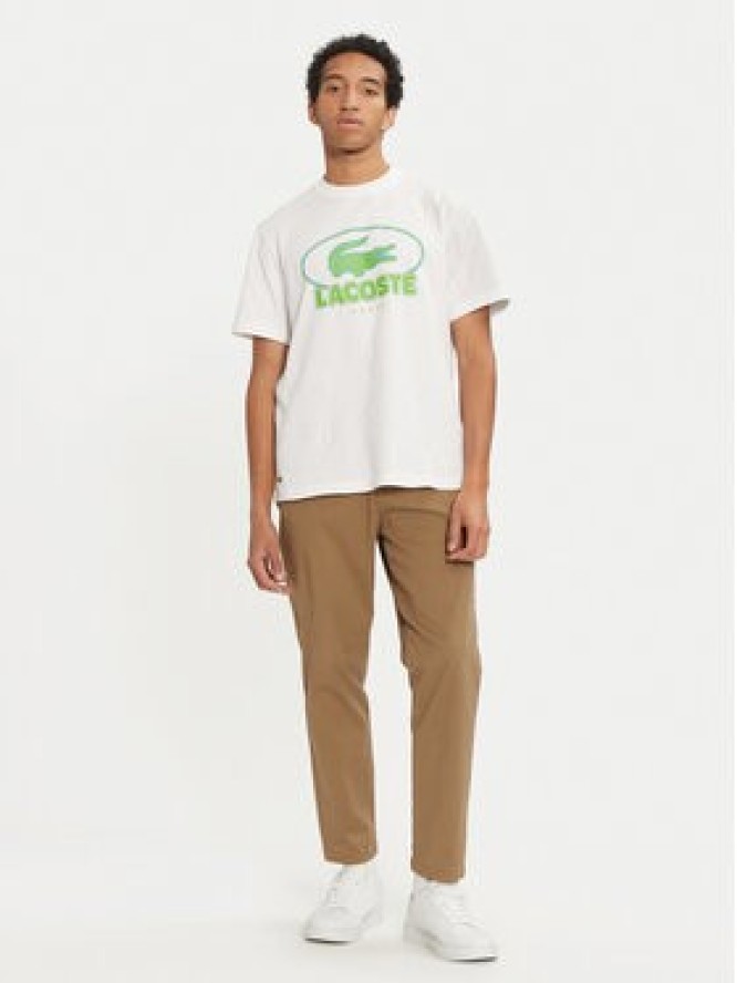 Lacoste T-Shirt TH2806 Biały Regular Fit