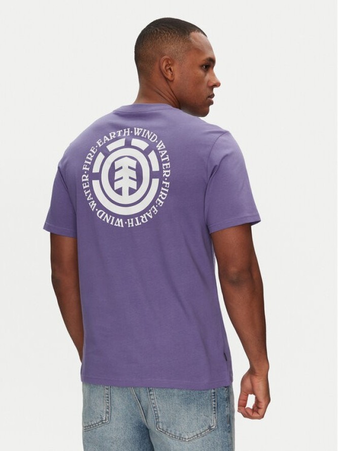 Element T-Shirt ELYZT00490 Fioletowy Regular Fit