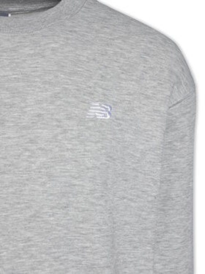 New Balance Bluza Small Logo MT41507 Szary Relaxed Fit