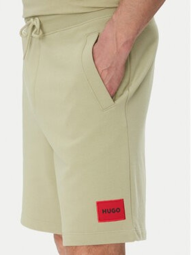 HUGO Szorty sportowe Diz222 50466196 Zielony Regular Fit