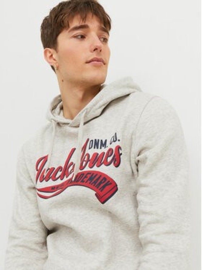 Jack & Jones Bluza Logo 12233597 Szary Standard Fit