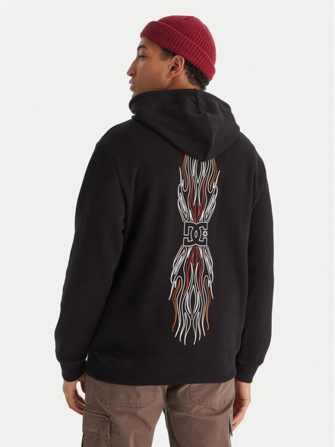 DC Shoes Bluza Burnt Out EDYSF03253 Czarny Regular Fit