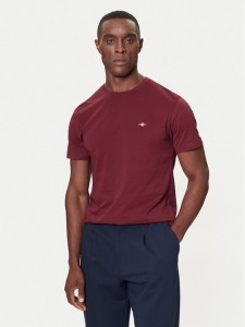 Gant T-Shirt Shield 2003184 Bordowy Regular Fit