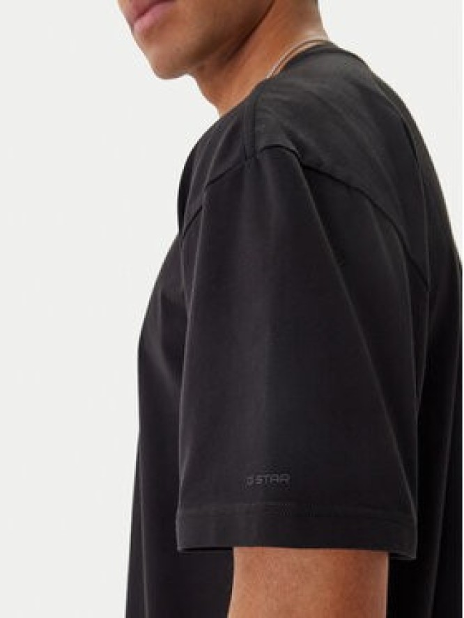 G-Star Raw T-Shirt Multi Technique D29296-E385 Czarny Relaxed Fit