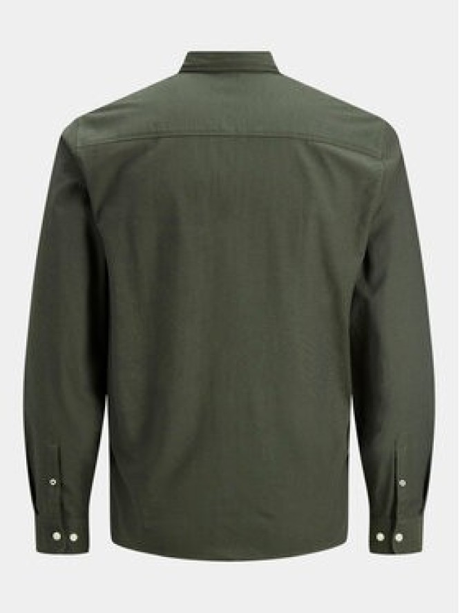 Jack & Jones Koszula 12182486 Zielony Slim Fit
