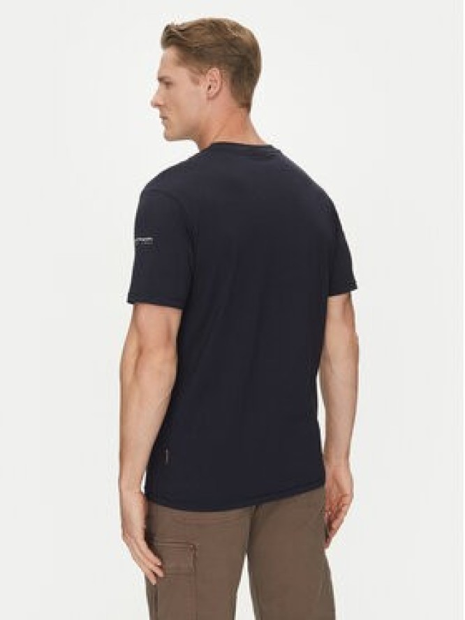 Napapijri T-Shirt S-Badge NP0A4I3N Granatowy Regular Fit