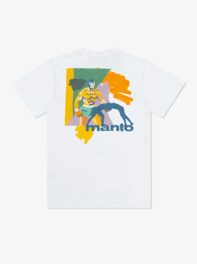 MANTO t-shirt LUCHADOR biały