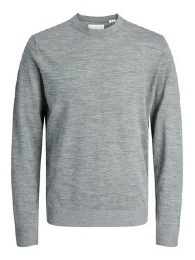 Jack & Jones Sweter Merino 12216817 Szary Regular Fit