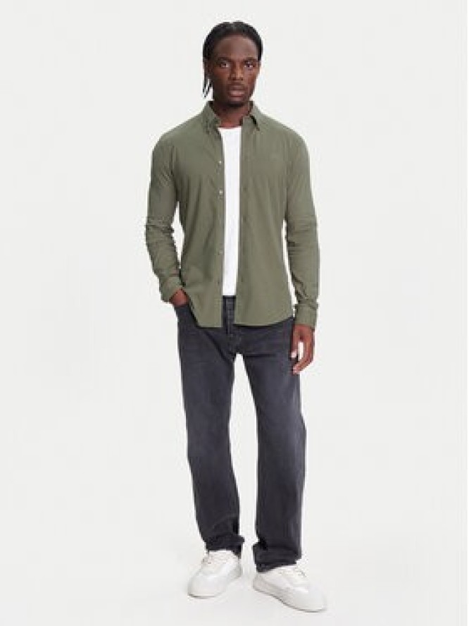 BOSS Koszula Myjersey 50543089 Zielony Slim Fit