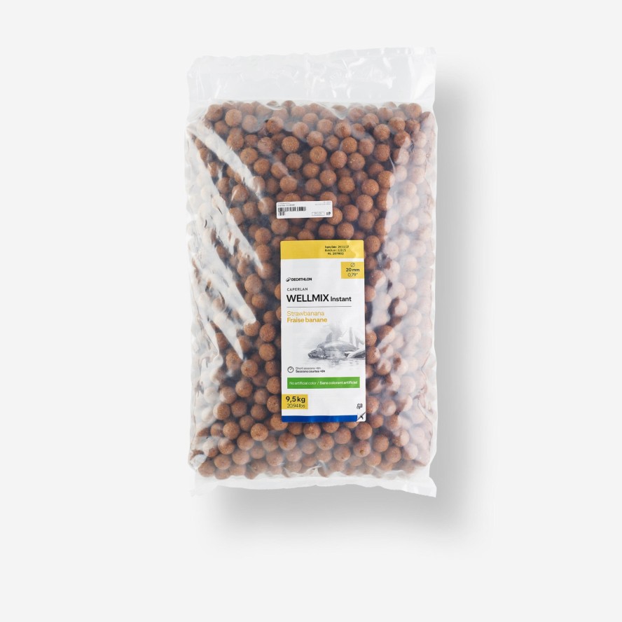Kulki proteinowe Caperlan Wellmix Instant 20 mm 9,5 kg strawbanana