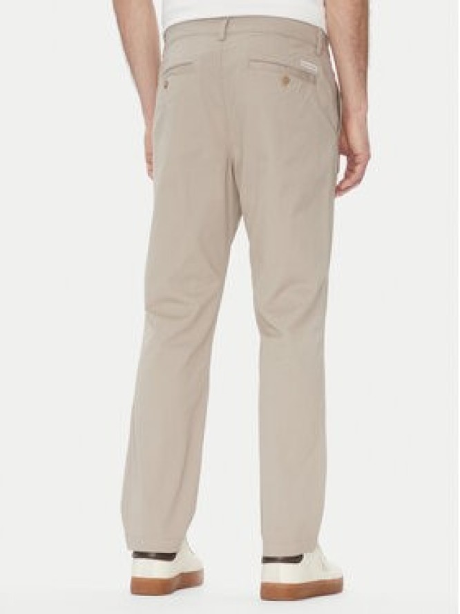 Calvin Klein Jeans Chinosy LV040EM628 Beżowy Slim Fit