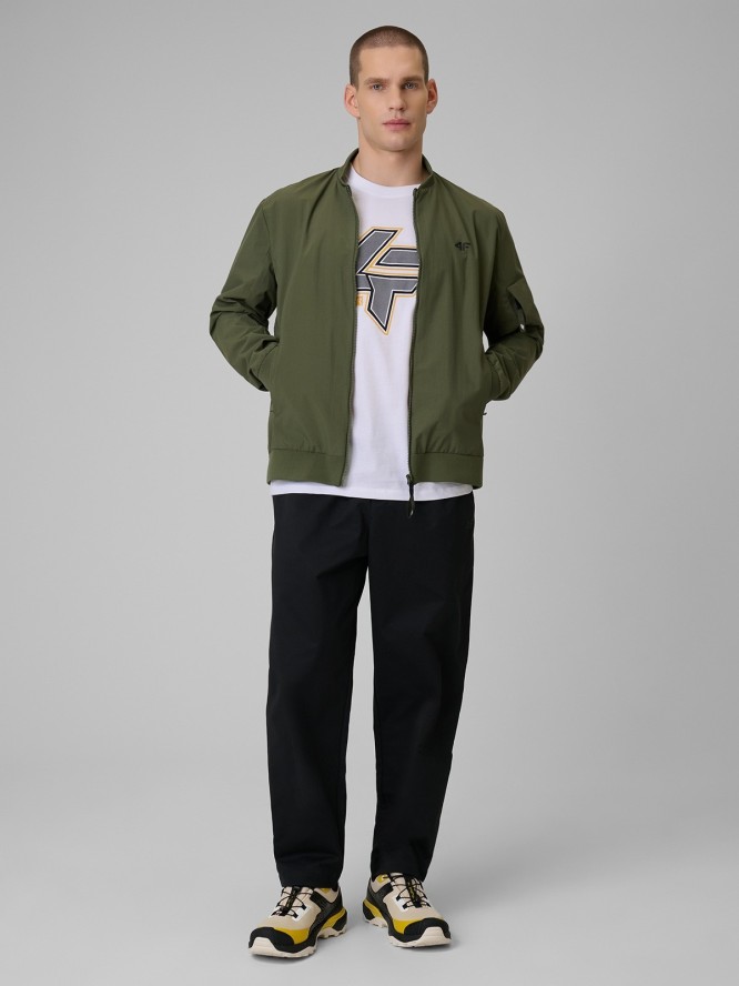 4F Kurtka przejściowa męska - khaki 3XL