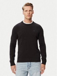 Tommy Jeans Sweter Essential DM0DM22853 Czarny Slim Fit