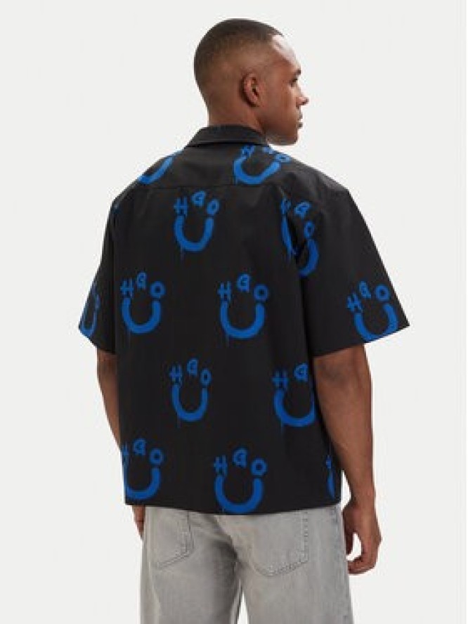 HUGO Koszula Eligino 50561691 Czarny Relaxed Fit