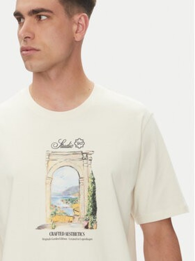 Jack & Jones T-Shirt Hydra 12277248 Beżowy Relaxed Fit