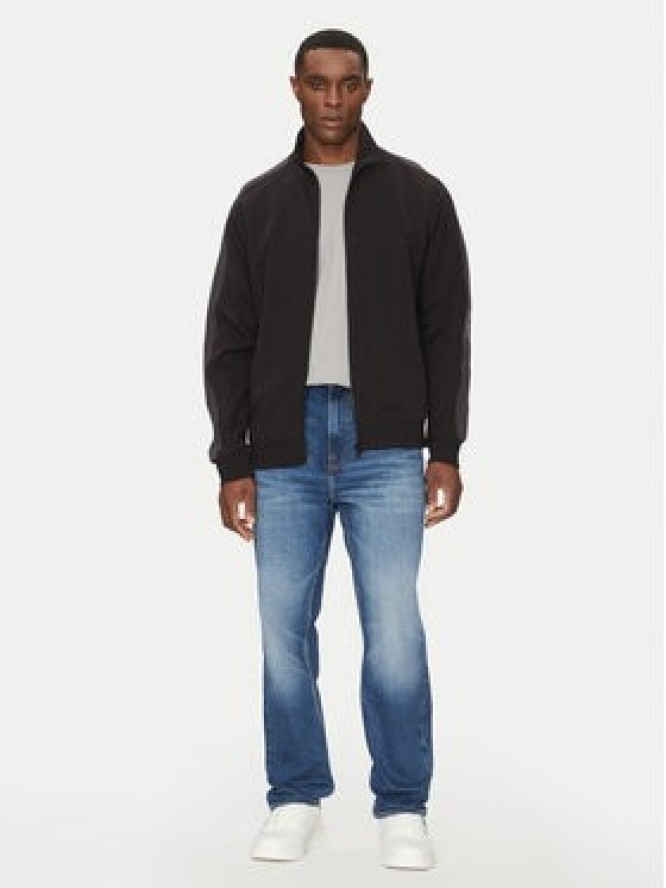 Calvin Klein Jeans Bluza Logo Tape J30J327244 Czarny Regular Fit