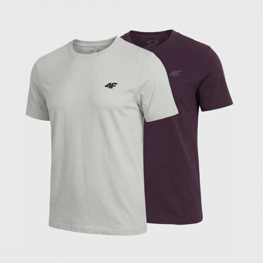 KOSZULKA MĘSKA LIMITOWANA 4F T-SHIRT KOMPLET ZESTAW 2 SZTUKI S M3948 SS26