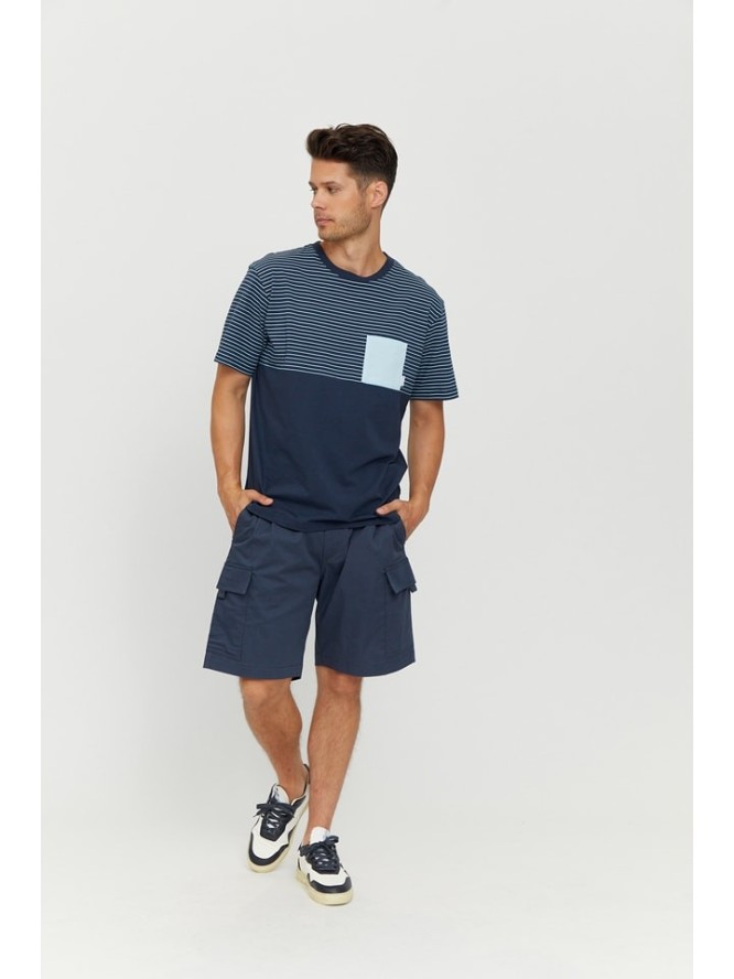 MAZINE Koszulka "Felton" w kolorze granatowym rozmiar: S