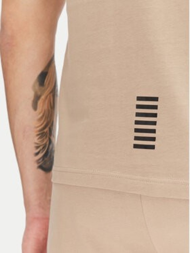 EA7 Emporio Armani T-Shirt 8NPT25 PJVPZ U6155 Beżowy Regular Fit