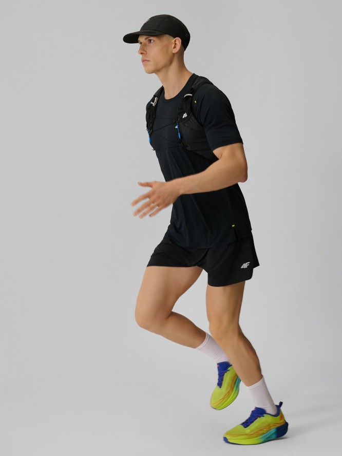 4F Koszulka do biegania szybkoschnąca męska - czarna S