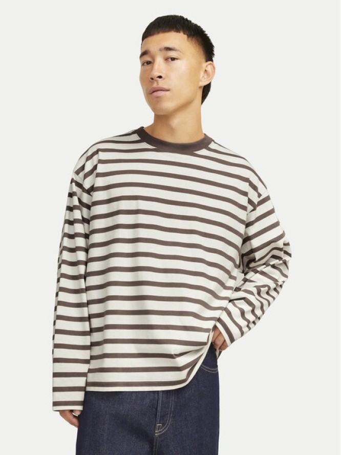 Jack & Jones Longsleeve Islington 12273202 Beżowy Loose Fit