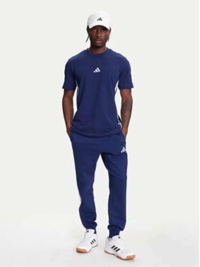 adidas T-Shirt Essentials 3-Stripes JE6399 Niebieski Regular Fit