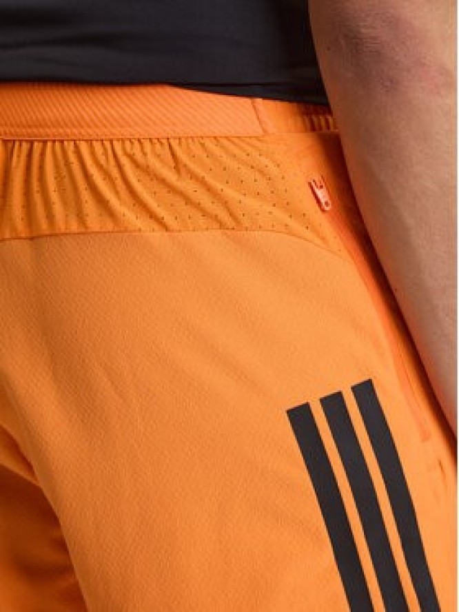 adidas Szorty sportowe D4T PrimeLift 3 Stripes KA1197 Pomarańczowy Regular Fit
