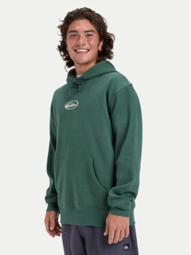 Quiksilver Bluza Salt Water Graphic EQYFT05126 Zielony Regular Fit