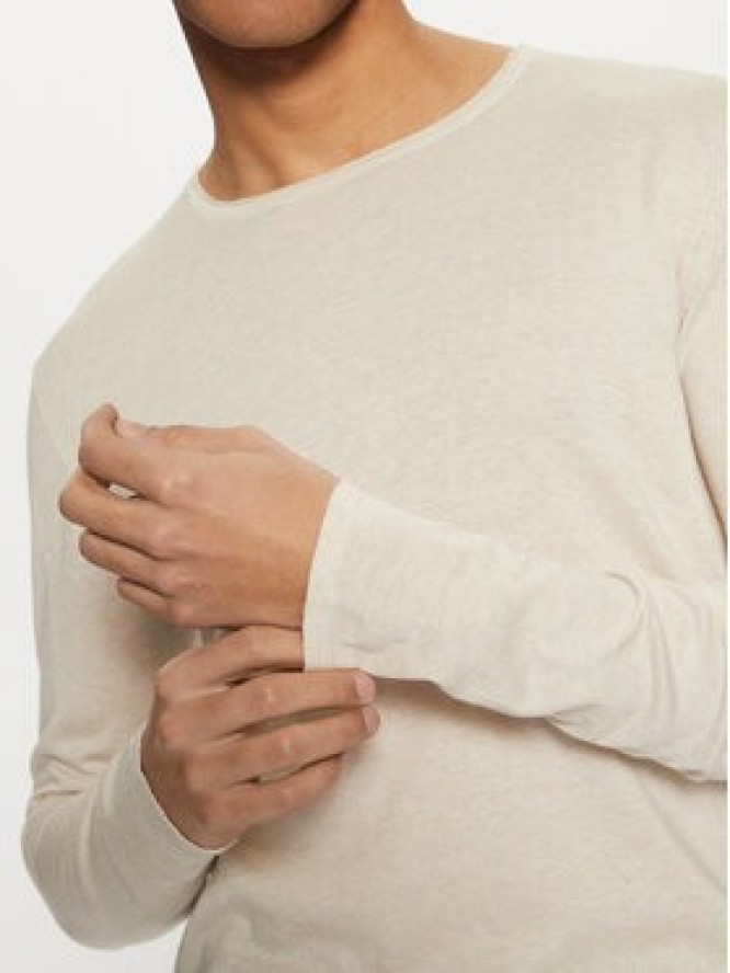 Selected Homme Sweter 16079774 Beżowy Regular Fit