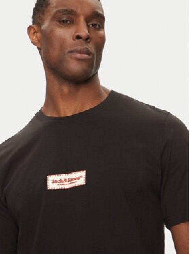 Jack & Jones T-Shirt Split 12273182 Czarny Regular Fit