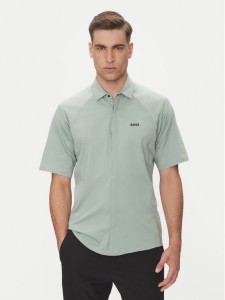 BOSS Koszula Excurse 50540196 Zielony Regular Fit