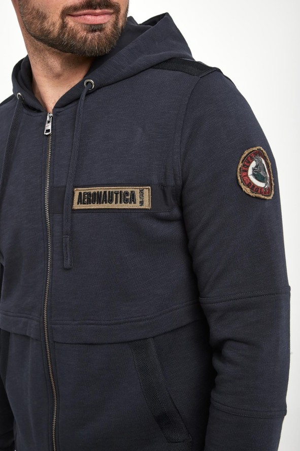 Bluza męska z kapturem AERONAUTICA MILITARE