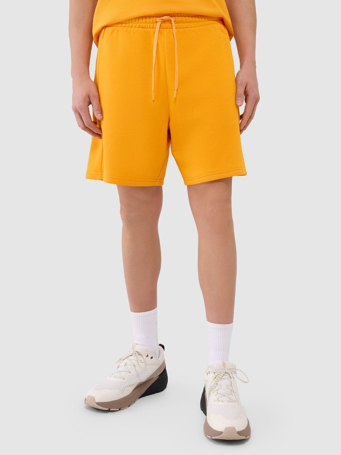 4F Spodenki dresowe męskie - pomarańczowe 3XL