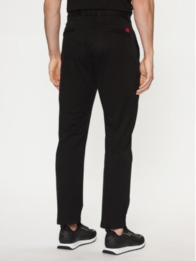 HUGO Chinosy 50530886 Czarny Slim Fit