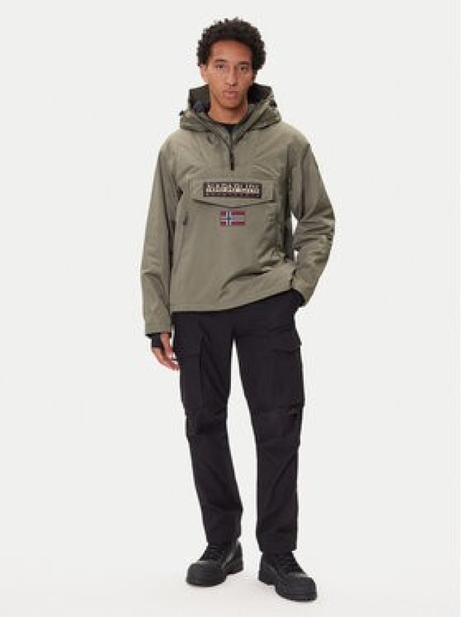Napapijri Kurtka anorak Rainforest Next NP0A4IB9 Khaki Regular Fit