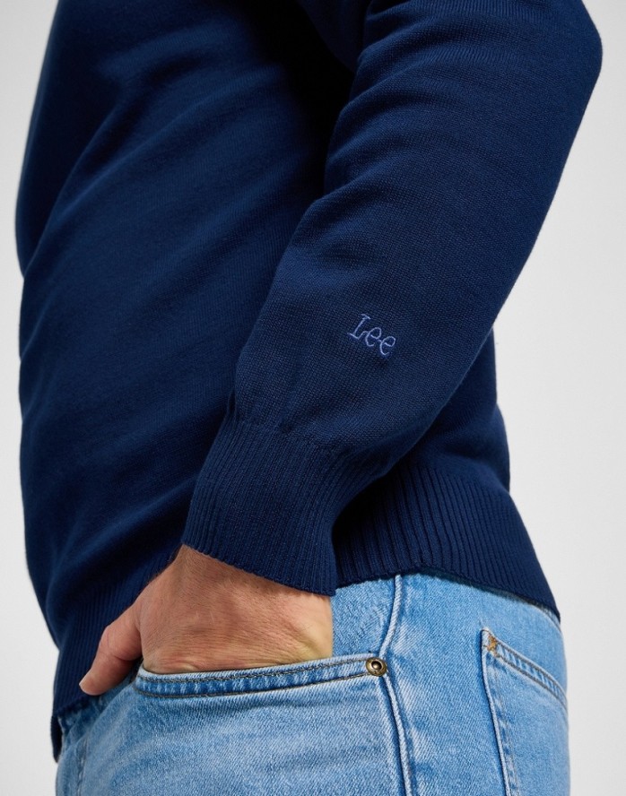 MESKI SWETER LEE CLEAN RAGLAN SWEATER TRUE NAVY 112355671