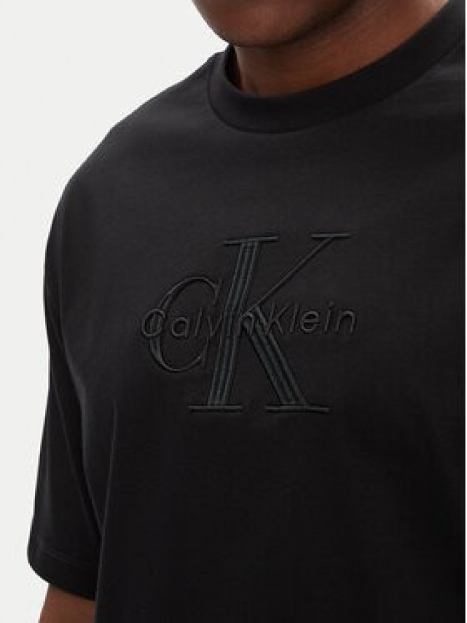 Calvin Klein Jeans T-Shirt Hero Monologo LV04RB295G Czarny Relaxed Fit