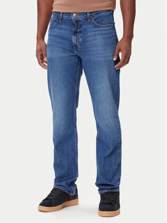 Lee Jeansy West 112364167 Niebieski Straight Fit