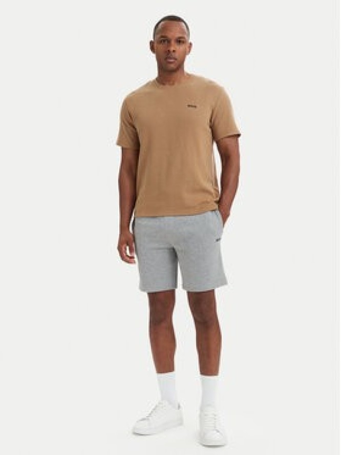 BOSS Szorty sportowe Waffle 50535884 Szary ciemny Regular Fit