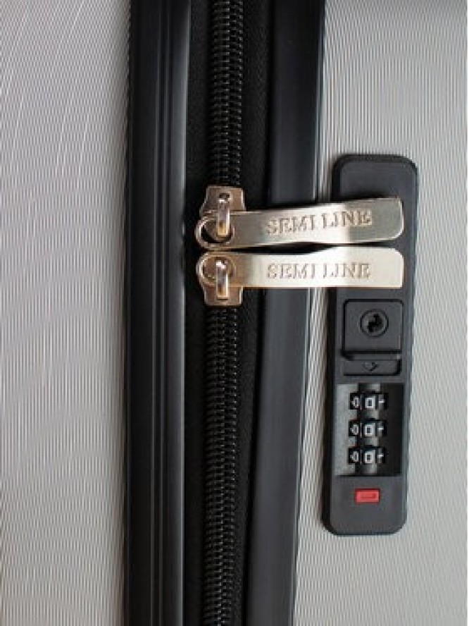 Semi Line Walizka duża T5797-3 Srebrny